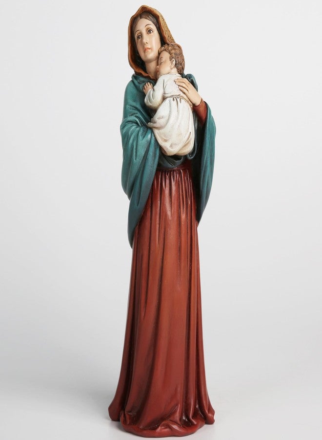BC BUILDCLASSIC BC Catholic Madonna of The Streets Statue, Blessed Virgin Mary Figure, Holy Mother Home Décor, Religious Gift 9.2" H, Renaissance Sculpture Handmade by Buildclassic - Image 5